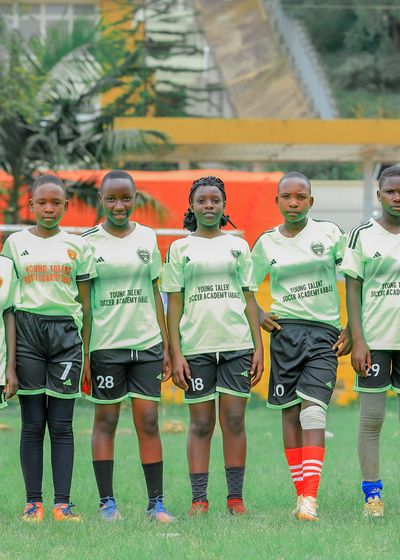 a youth team photo before kickoff